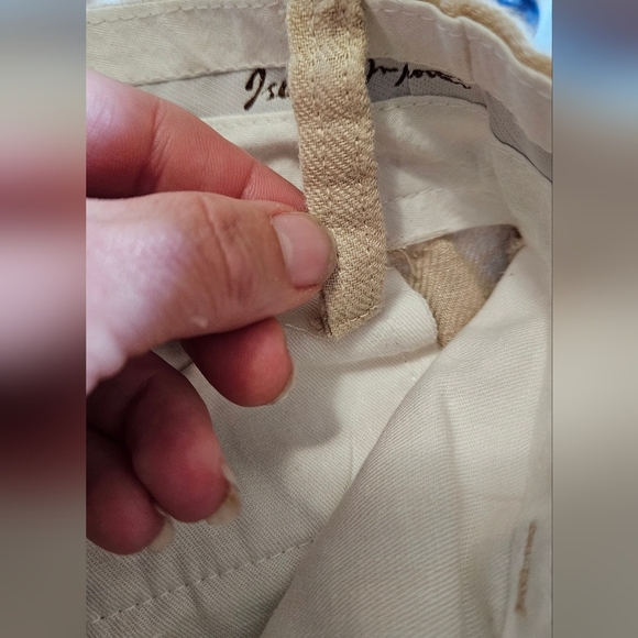 ISLAND IMPORTER 100% linen cozumel pant In Natural Khaki. Size 32 - Picture 10 of 15